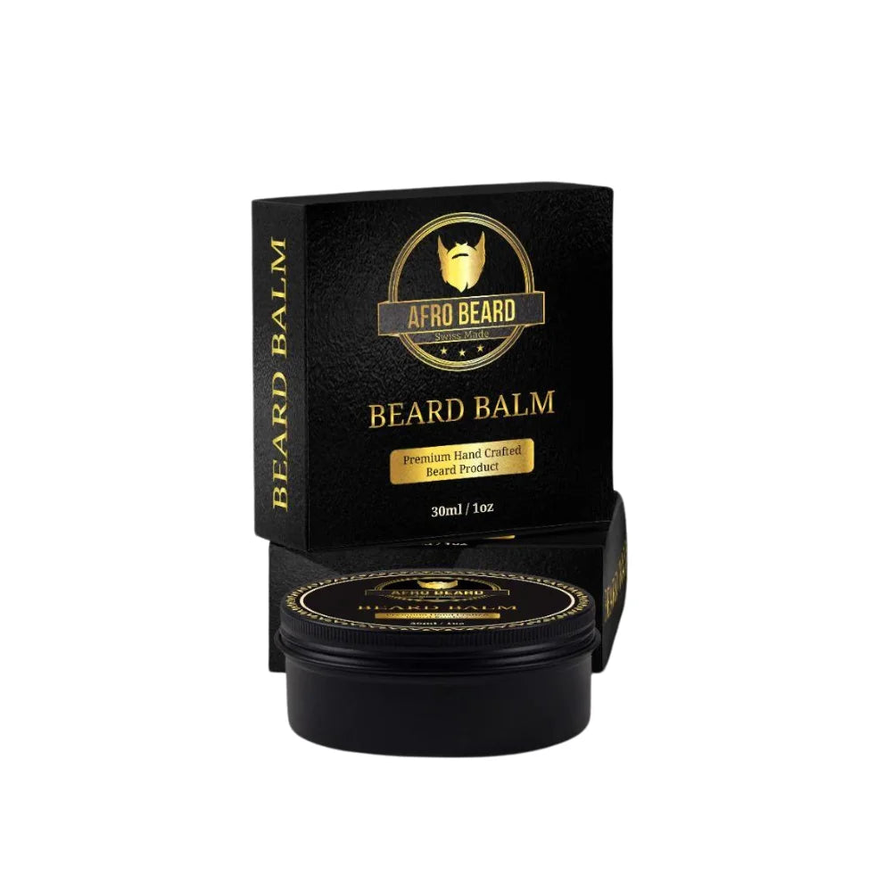 AfroBeard Ultimate Beard Growth & Care Bundle: Classic Oil, Balm & Deluxe Roller