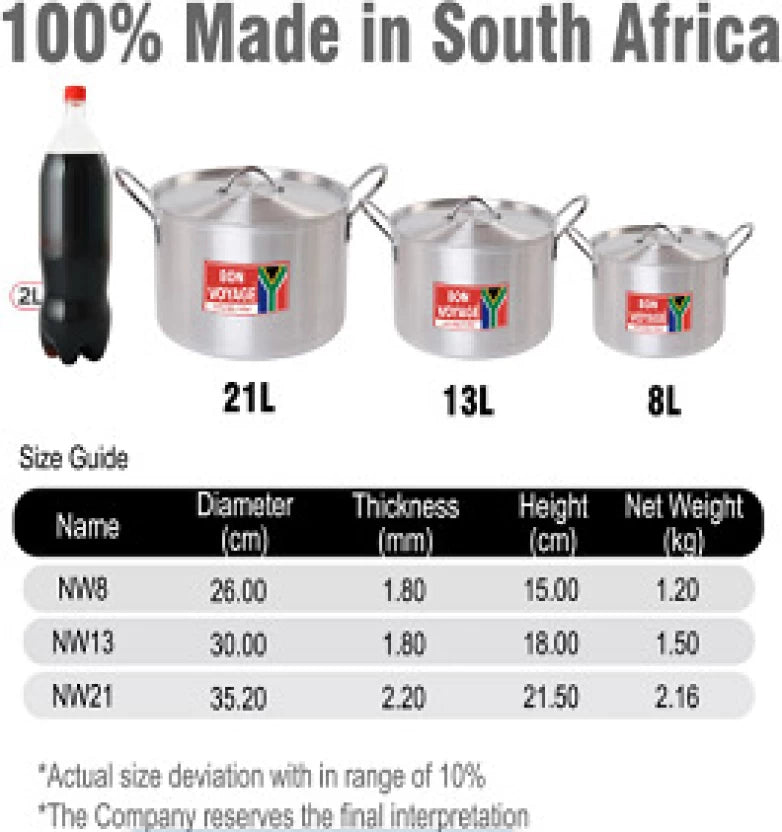 Bon Voyage Catering Pot Set Pot Set with Lid 42 L capacity 26.30352 cm diameter  (Aluminium)
